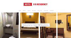 Desktop Screenshot of hotelrbresidency.com
