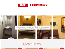Tablet Screenshot of hotelrbresidency.com